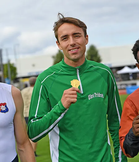 Prispallen med herrarnas 800 meter.