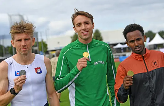 Prispallen med herrarnas 800 meter.