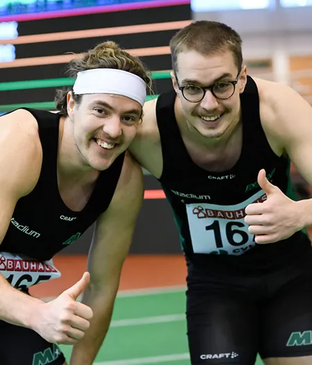 Anton Levin och Max Nyman, 60 m häck ISM 2023