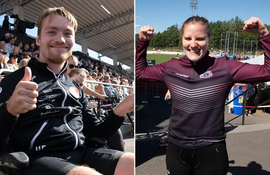 Henrik Eriksson och Emma Eriksson tog två SM-guld i Norrköping.