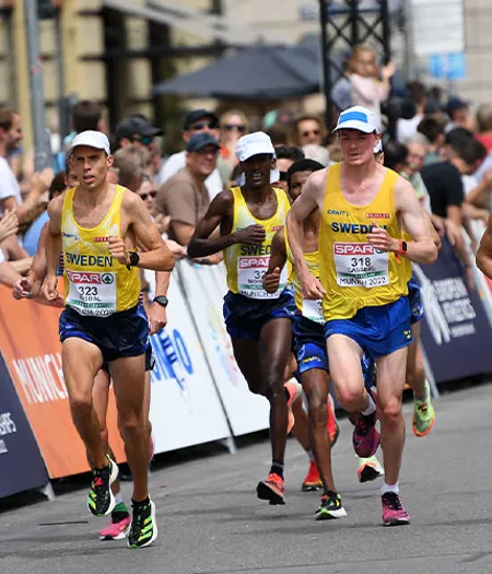 Sex svenskar som kom till start i herrarnas maraton. 