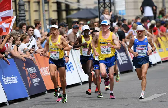Sex svenskar som kom till start i herrarnas maraton.