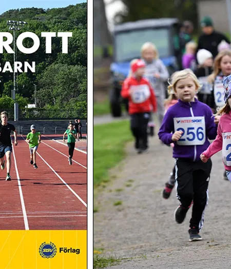 Boken Friidrott för barn 7–10 är först. ut i digitaliseringen av utbildningsmaterialet.