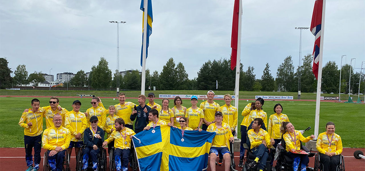 Stor samling svenske medaljer under para-NM i Norge