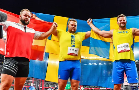 OS21 diskus medaljer