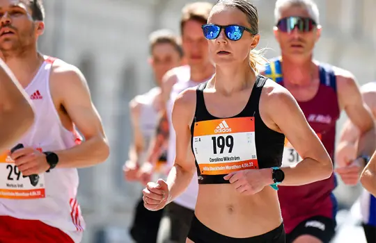 Carolina Wikström, arkivbild från Stockholm Marathon.