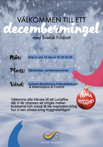 Välkommen till decembermingel 13 december