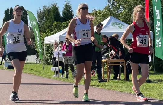 Helena Sandmer, Ellinor Hogrell, Monica Svensson, Gång-SM 2021 Rättvik